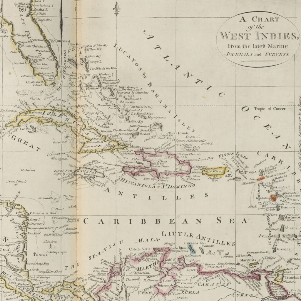 Map of the Carribean