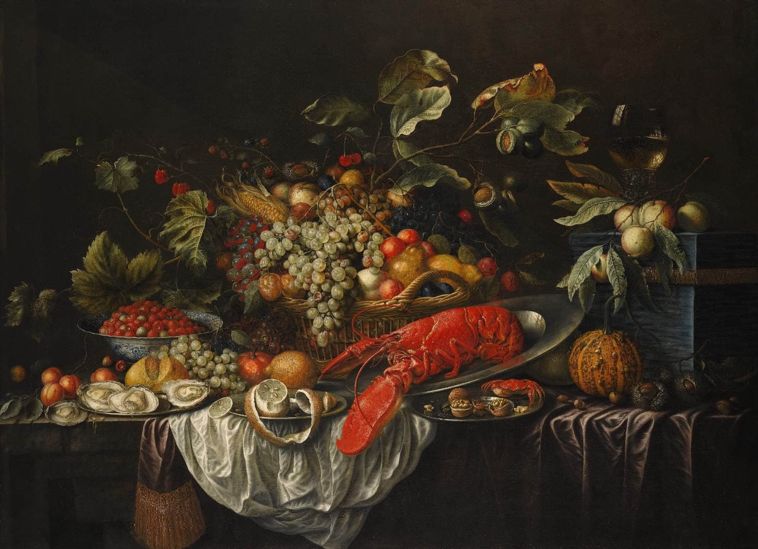 Still Life with Fruit and Shellfish
