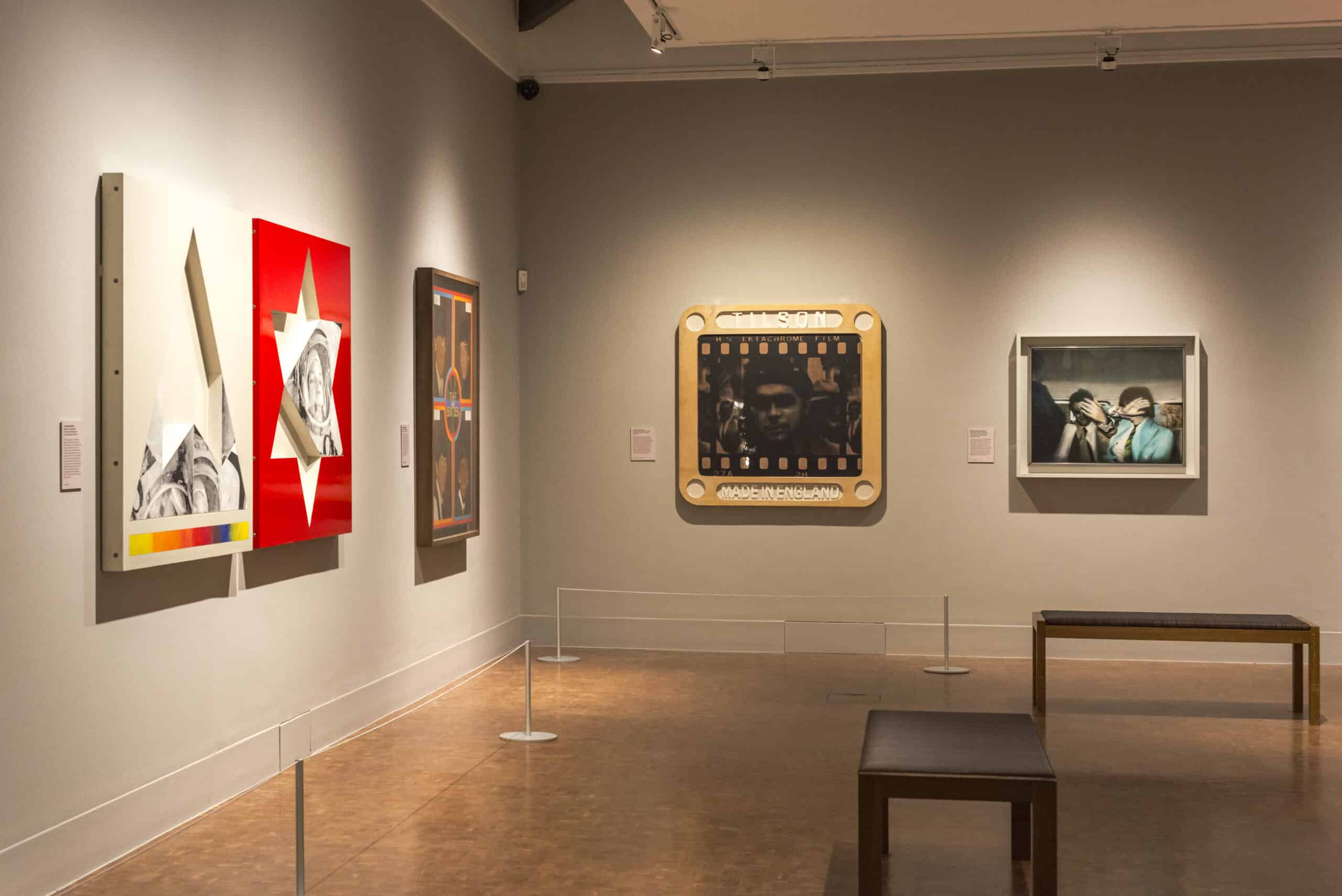 A view shot of the Iconic pop art exhibition on display