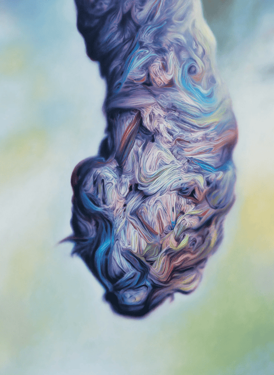 Abstract painting by Glenn Brown.
